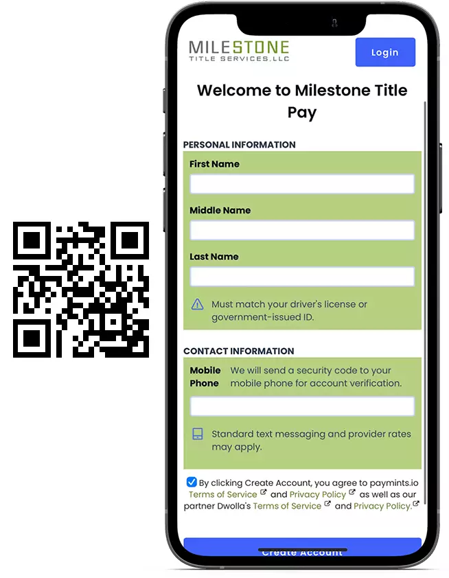 Mobile Screenshot with QR Code